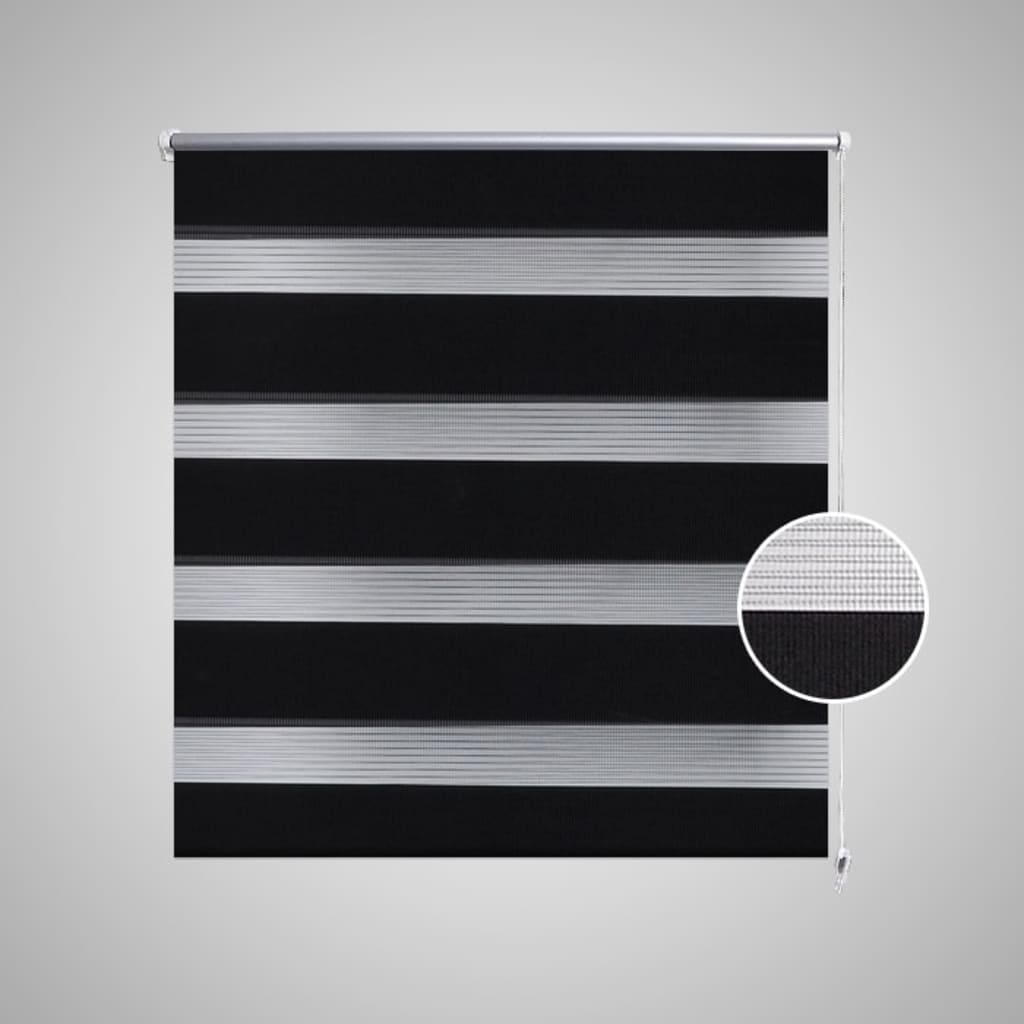 Doppelrollo 60 x 120 cm schwarz