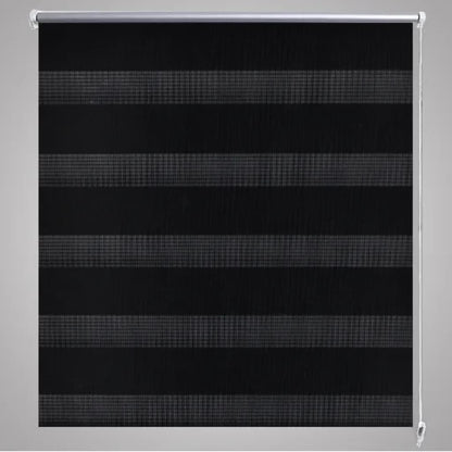 Doppelrollo Seitenzug 80 x 150 cm schwarz