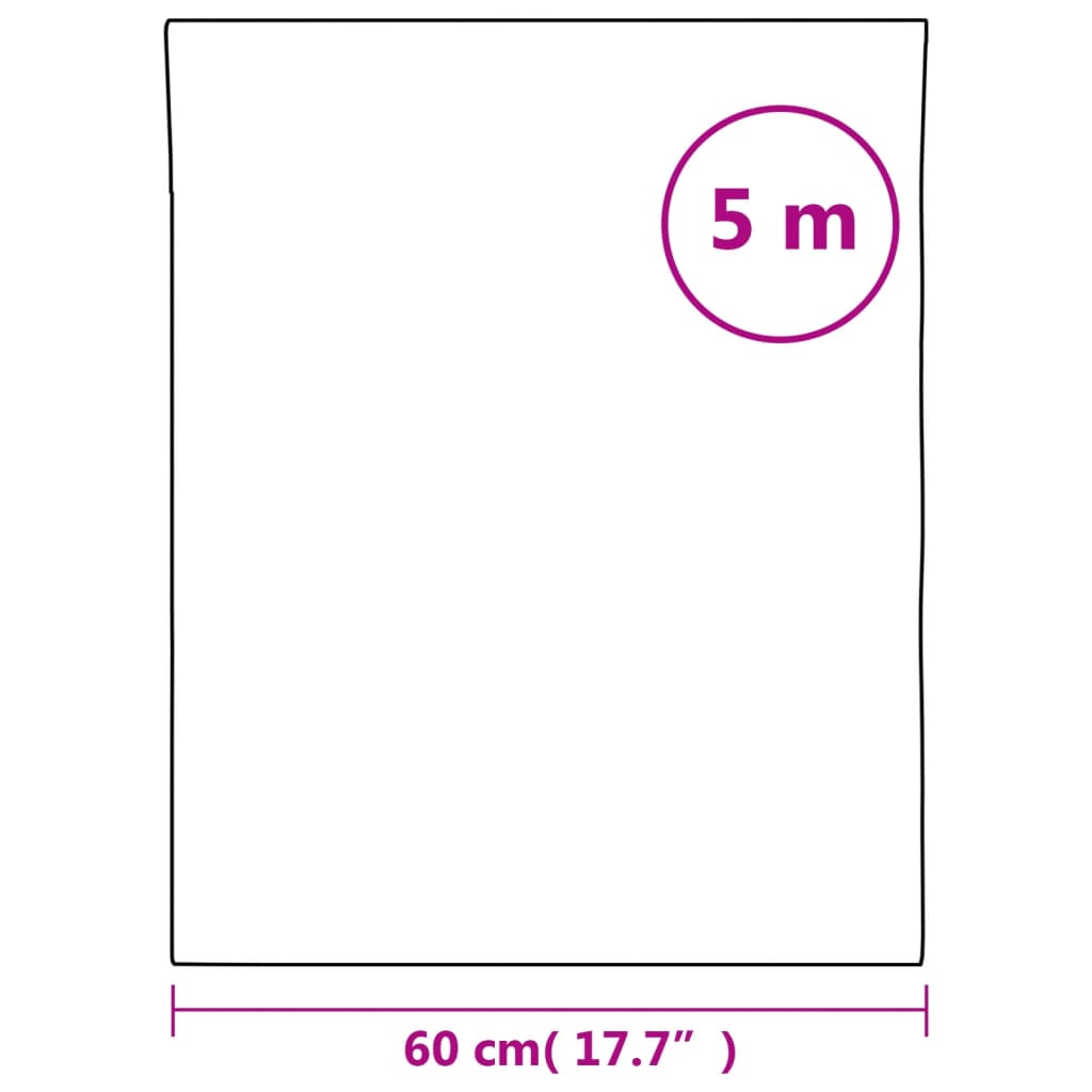 Fensterfolie Matt Transparent 60x500 cm PVC