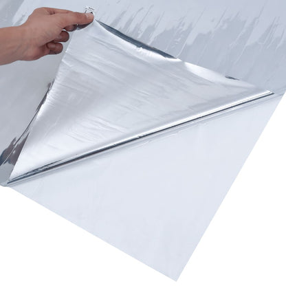 Sonnenschutzfolien 3 Stk. Statisch Reflektierend Silbern PVC