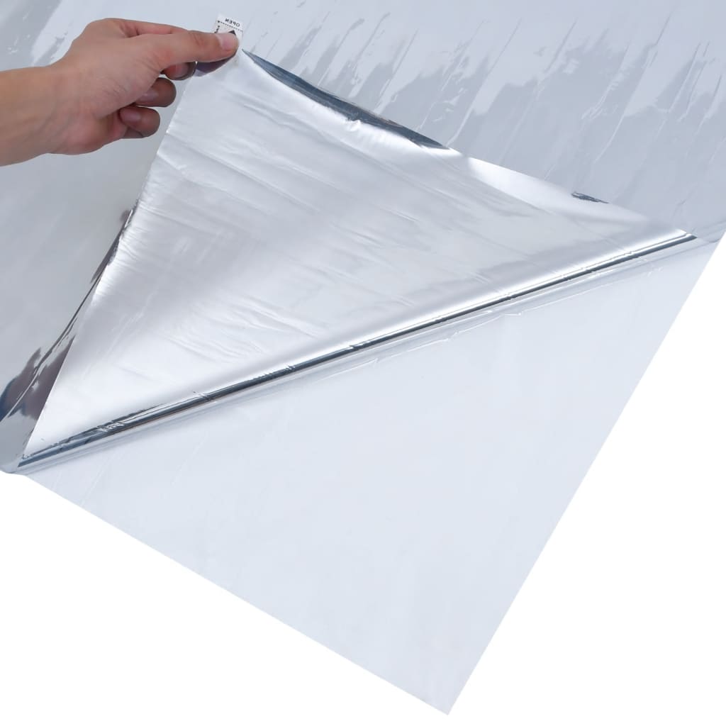 Sonnenschutzfolie Statisch Reflektierend Silbern 60x1000 cm PVC