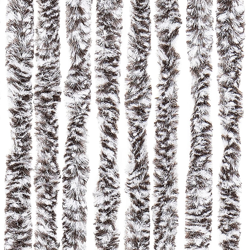 Fliegenvorhang Braun und Beige 100x200 cm Chenille