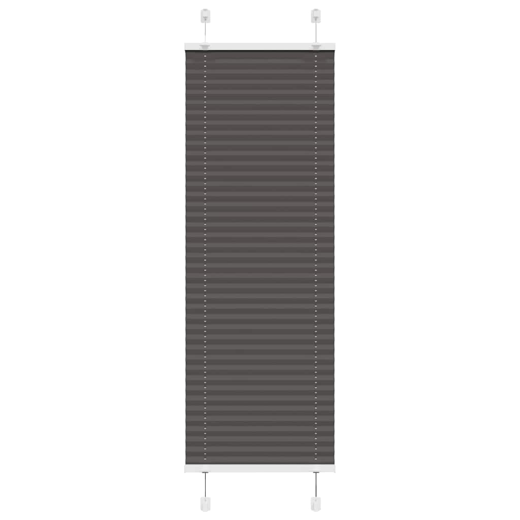 Plissee Schwarz 40x100 cm Stoffbreite 39,4 cm Polyester