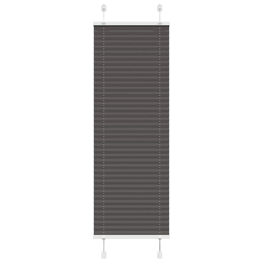 Plissee Schwarz 40x100 cm Stoffbreite 39,4 cm Polyester