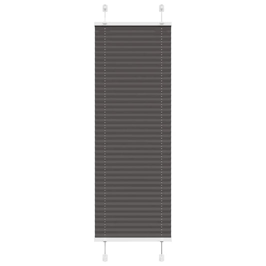 Plissee Schwarz 45x100 cm Stoffbreite 44,4 cm Polyester