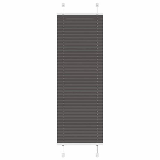 Plissee Schwarz 50x100 cm Stoffbreite 49,4 cm Polyester