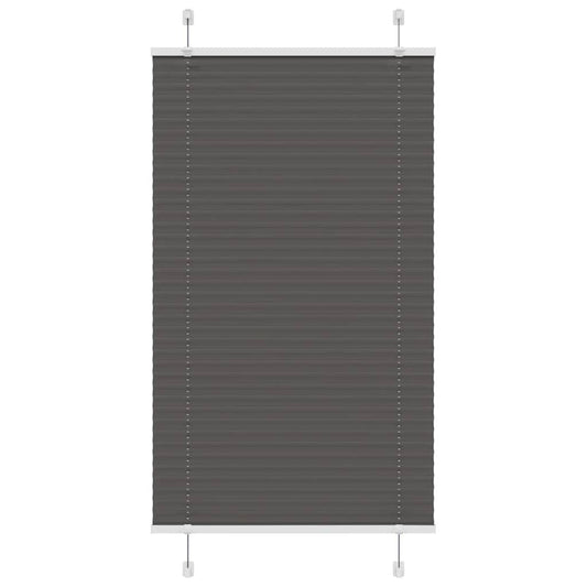 Plissee Schwarz 75x100 cm Stoffbreite 74,4 cm Polyester