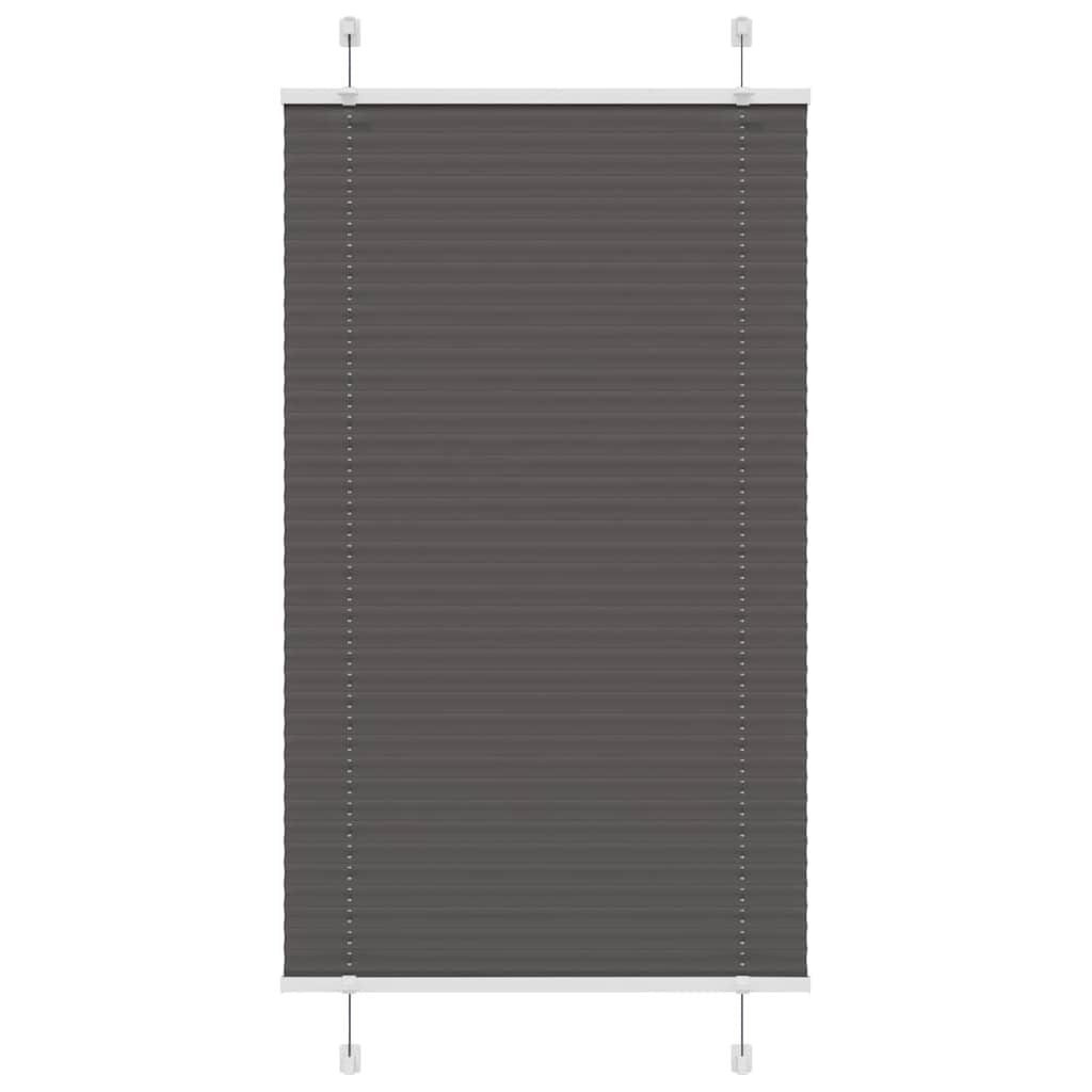 Plissee Schwarz 80x100 cm Stoffbreite 79,4 cm Polyester