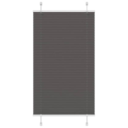 Plissee Schwarz 80x100 cm Stoffbreite 79,4 cm Polyester