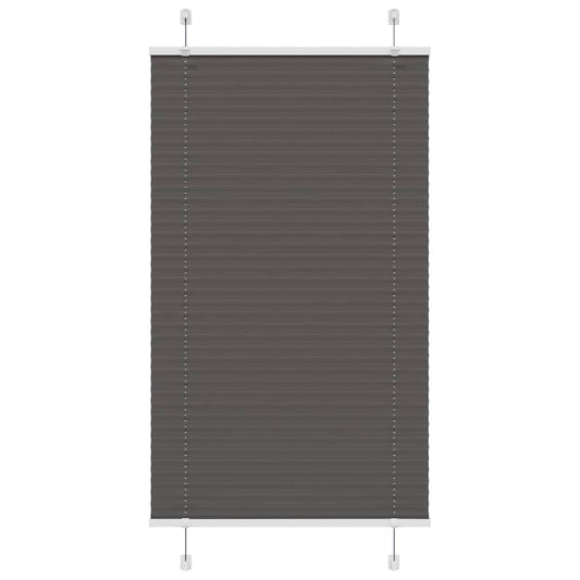 Plissee Schwarz 80x100 cm Stoffbreite 79,4 cm Polyester