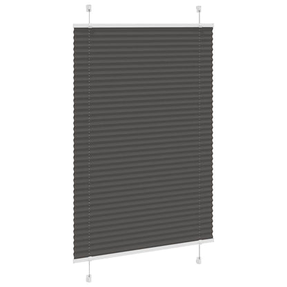 Plissee Schwarz 90x100 cm Stoffbreite 89,4 cm Polyester