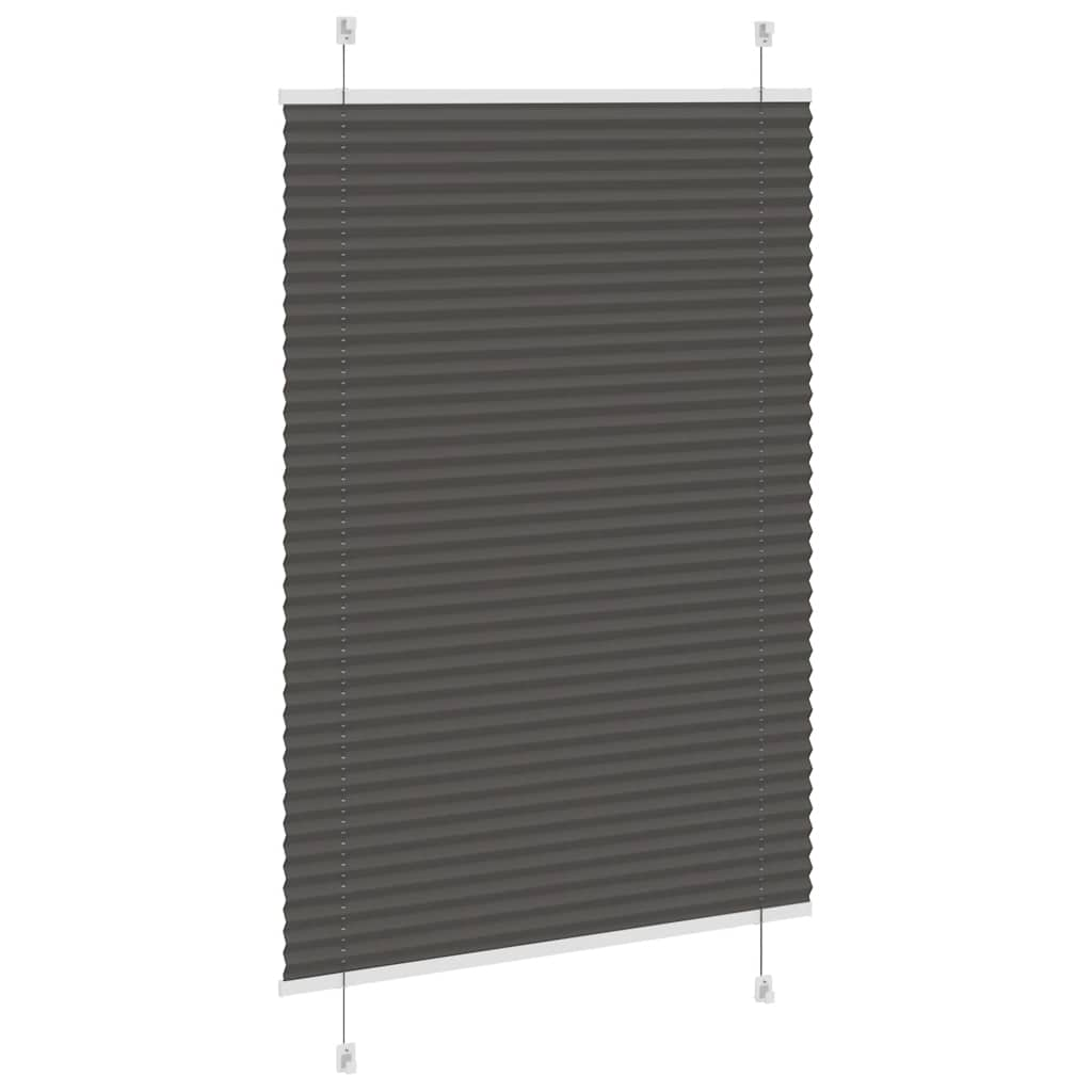 Plissee Schwarz 90x100 cm Stoffbreite 89,4 cm Polyester