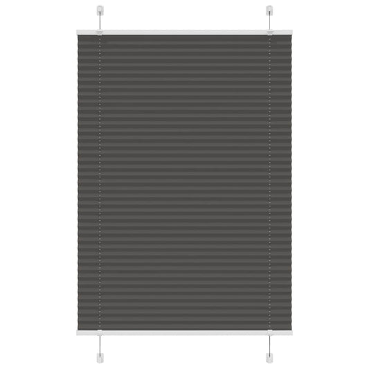 Plissee Schwarz 100x100 cm Stoffbreite 99,4 cm Polyester