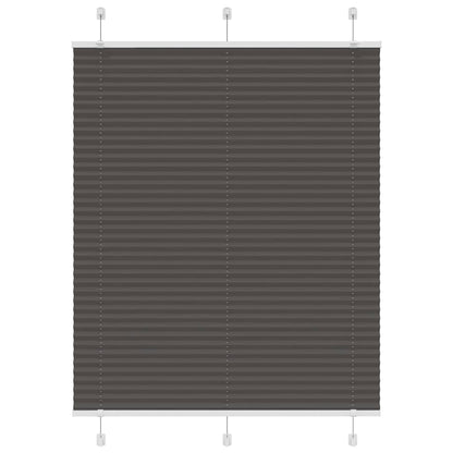 Plissee Schwarz 105x100 cm Stoffbreite 104,4 cm Polyester