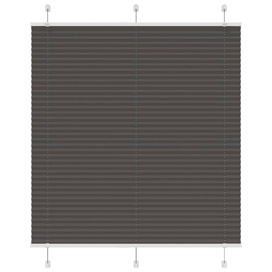 Plissee Schwarz 115x100 cm Stoffbreite 114,4 cm Polyester