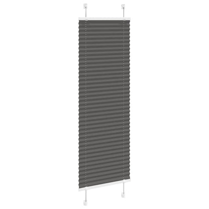 Plissee Schwarz 45x150 cm Stoffbreite 44,4 cm Polyester