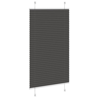 Plissee Schwarz 70x150 cm Stoffbreite 69,4 cm Polyester