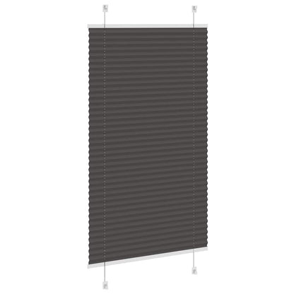 Plissee Schwarz 80x150 cm Stoffbreite 79,4 cm Polyester