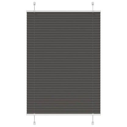 Plissee Schwarz 85x150 cm Stoffbreite 84,4 cm Polyester