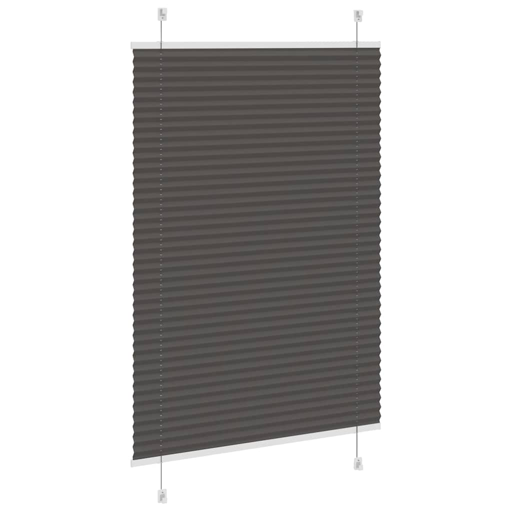 Plissee Schwarz 85x150 cm Stoffbreite 84,4 cm Polyester