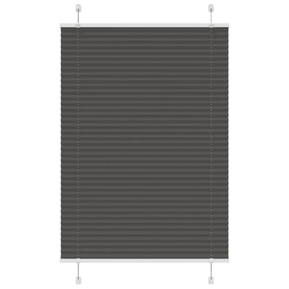 Plissee Schwarz 95x150 cm Stoffbreite 94,4 cm Polyester