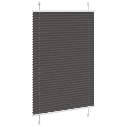 Plissee Schwarz 95x150 cm Stoffbreite 94,4 cm Polyester