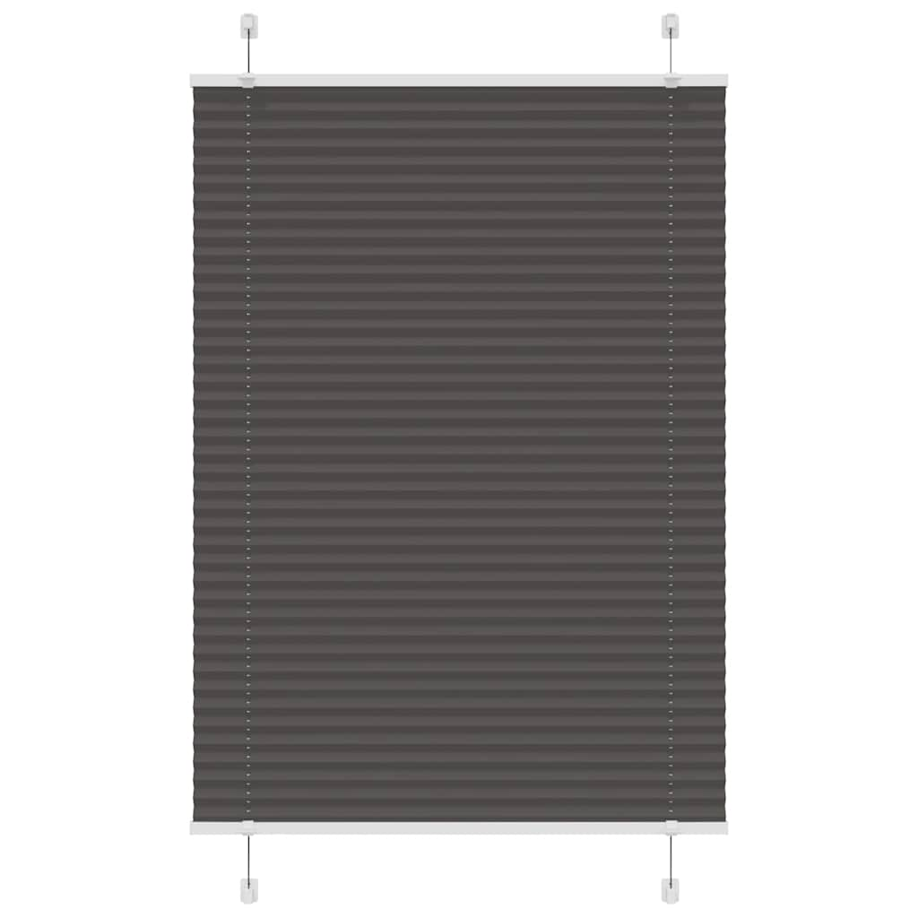 Plissee Schwarz 100x150 cm Stoffbreite 99,4 cm Polyester