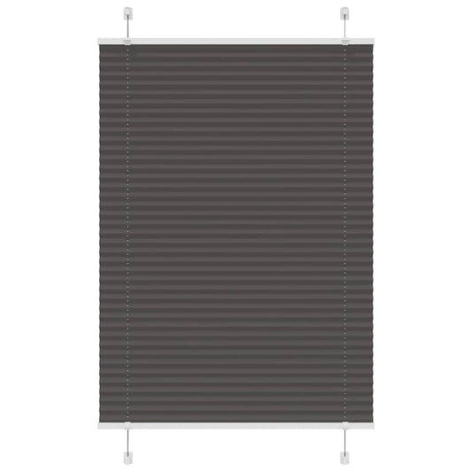 Plissee Schwarz 100x150 cm Stoffbreite 99,4 cm Polyester