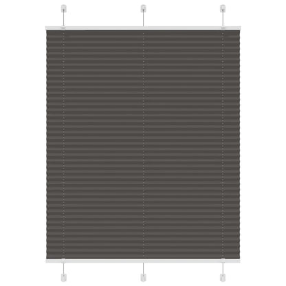 Plissee Schwarz 105x150 cm Stoffbreite 104,4 cm Polyester