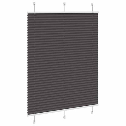 Plissee Schwarz 105x150 cm Stoffbreite 104,4 cm Polyester