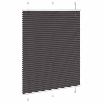 Plissee Schwarz 110x150 cm Stoffbreite 109,4 cm Polyester