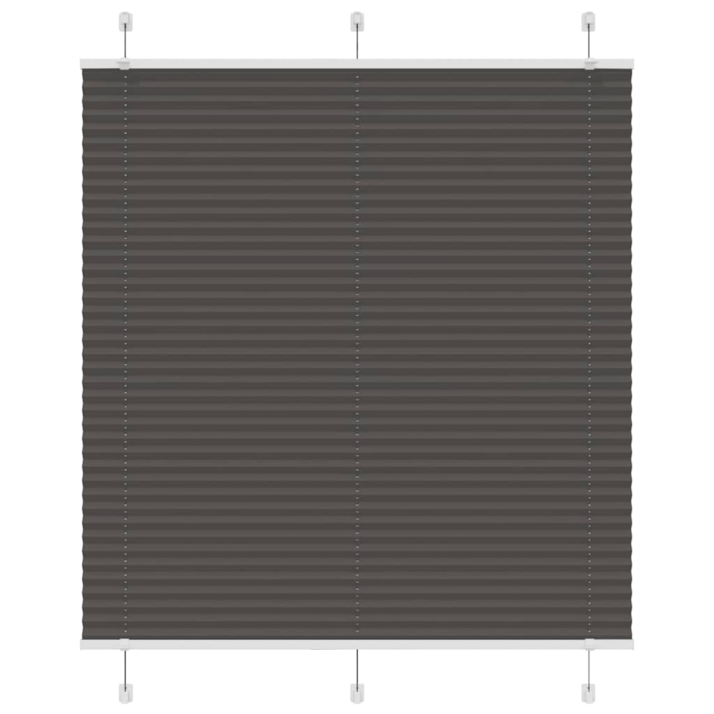 Plissee Schwarz 115x150 cm Stoffbreite 114,4 cm Polyester