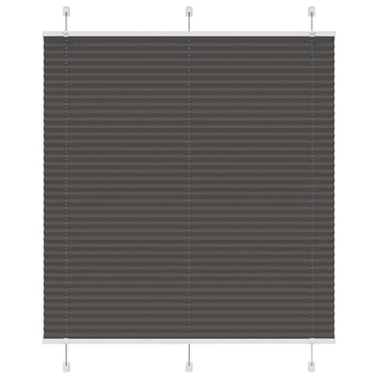 Plissee Schwarz 115x150 cm Stoffbreite 114,4 cm Polyester