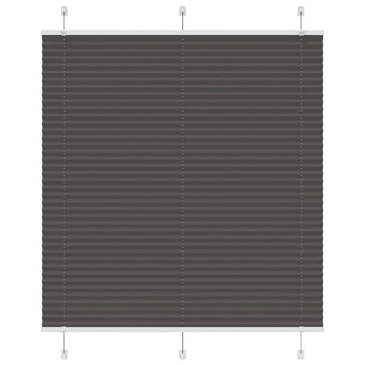 Plissee Schwarz 120x150 cm Stoffbreite 119,4 cm Polyester