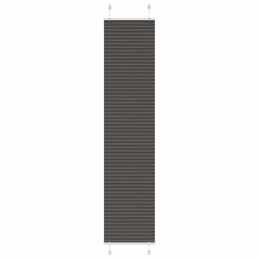 Plissee Schwarz 40x200 cm Stoffbreite 39,4 cm Polyester