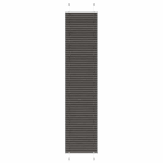 Plissee Schwarz 40x200 cm Stoffbreite 39,4 cm Polyester