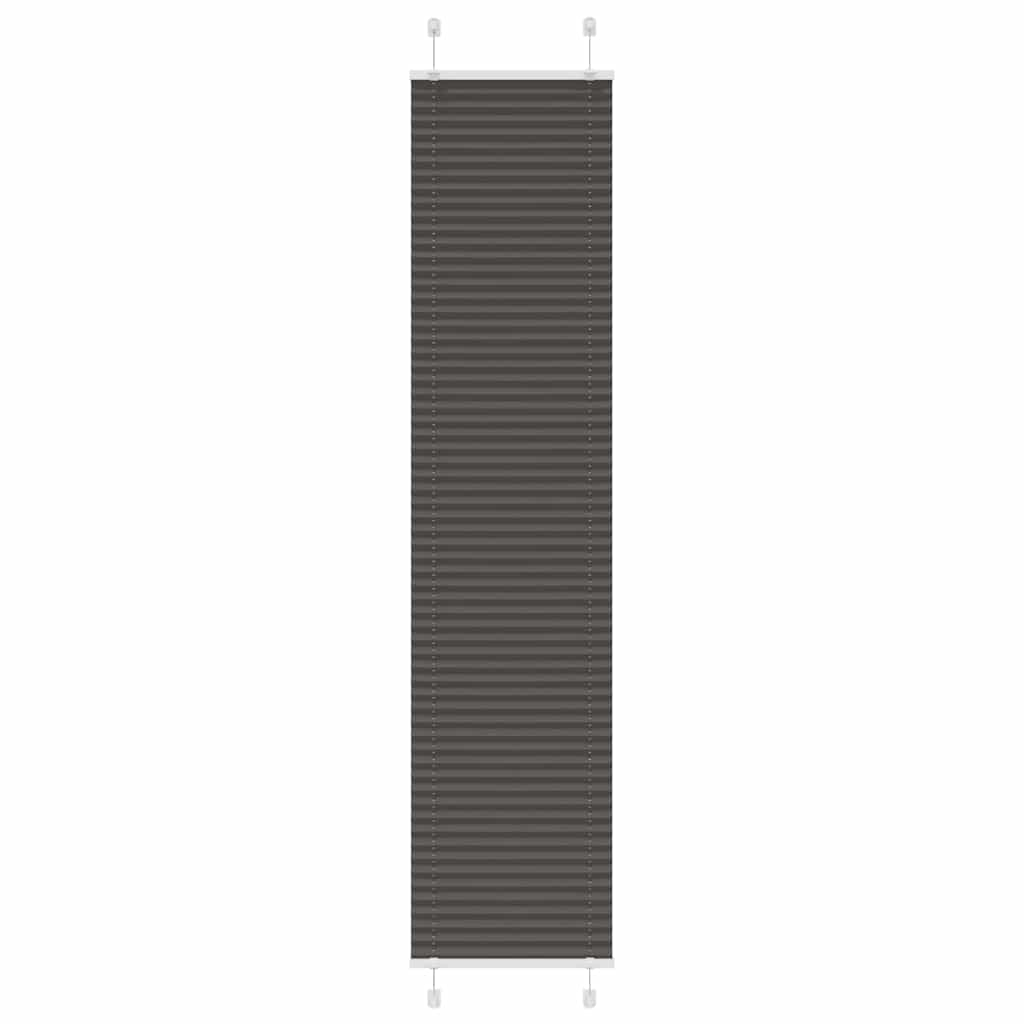 Plissee Schwarz 45x200 cm Stoffbreite 44,4 cm Polyester