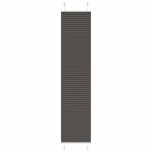 Plissee Schwarz 45x200 cm Stoffbreite 44,4 cm Polyester