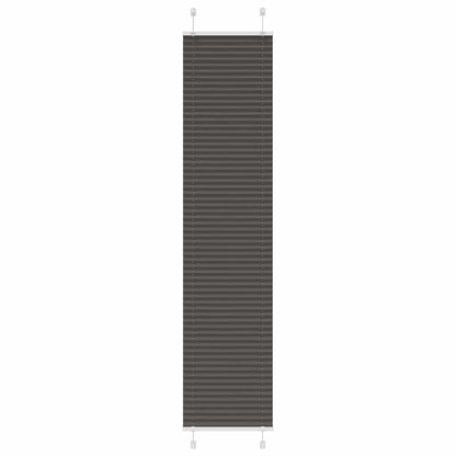 Plissee Schwarz 50x200 cm Stoffbreite 49,4 cm Polyester