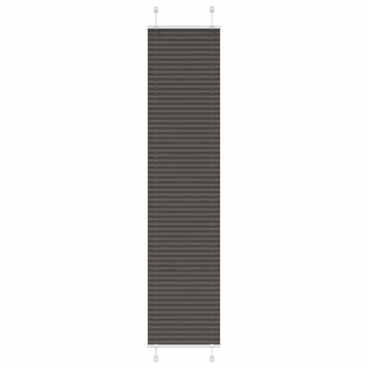 Plissee Schwarz 50x200 cm Stoffbreite 49,4 cm Polyester