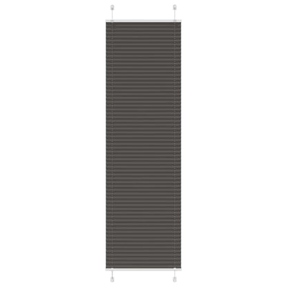 Plissee Schwarz 55x200 cm Stoffbreite 54,4 cm Polyester