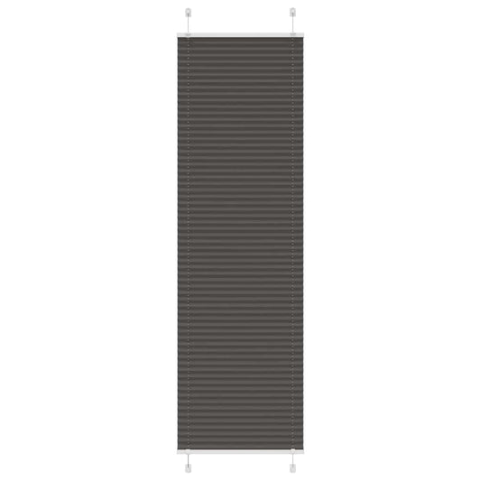 Plissee Schwarz 65x200 cm Stoffbreite 64,4 cm Polyester