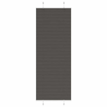 Plissee Schwarz 70x200 cm Stoffbreite 69,4 cm Polyester