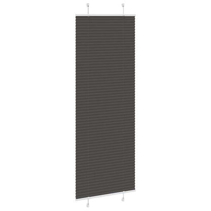 Plissee Schwarz 70x200 cm Stoffbreite 69,4 cm Polyester