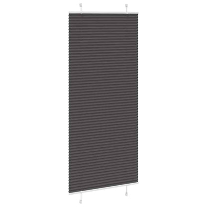 Plissee Schwarz 90x200 cm Stoffbreite 89,4 cm Polyester