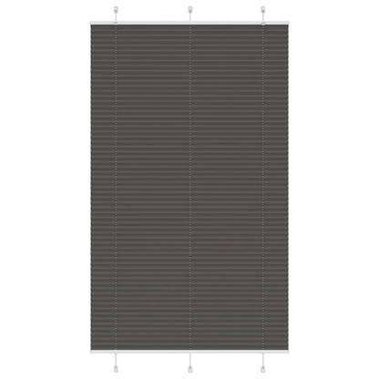 Plissee Schwarz 120x200 cm Stoffbreite 119,4 cm Polyester