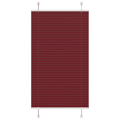 Plissee Bordeauxrot 80x100 cm Stoffbreite 79,4 cm Polyester