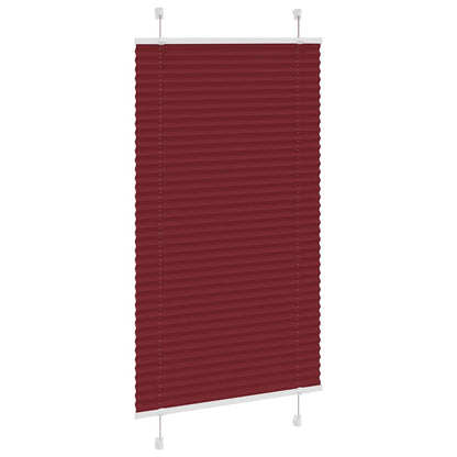 Plissee Bordeauxrot 80x100 cm Stoffbreite 79,4 cm Polyester