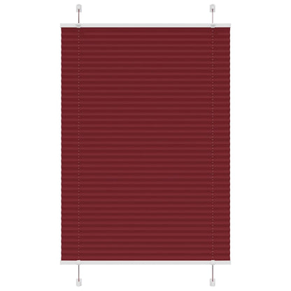 Plissee Bordeauxrot 85x100 cm Stoffbreite 84,4 cm Polyester