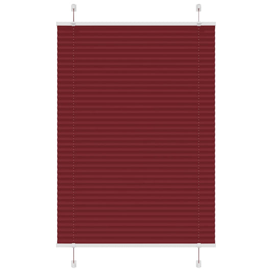 Plissee Bordeauxrot 100x100 cm Stoffbreite 99,4 cm Polyester